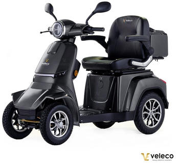 Veleco Gravis Mobilitätsroller mit 4 Rädern grau