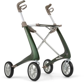 byAcre Carbon Ultralight Rollator Renn-Grün Kompakt