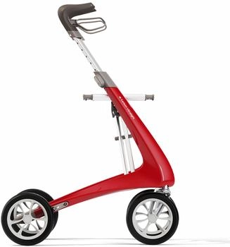 byAcre Carbon Ultralight Rollator rot Klassisch