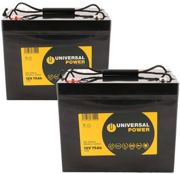 Universal Power Ersatzakku für Invacare Comet HD Scooter 24V 2 x 12V 75Ah