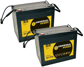 Universal Power Ersatzakku für Trendmobil Voyage Scooter 24V 2 x 12V 75Ah