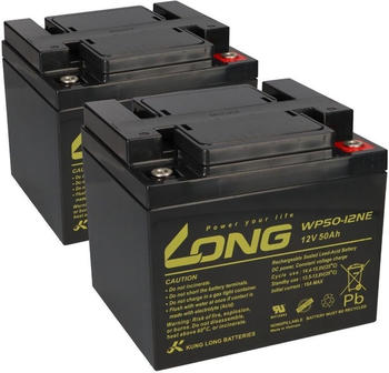 Kung Long Ersatzakku 12V 50Ah kompatibel Proflex VR300F, VR300S, VR 340F, VR340S (2 Stk.)