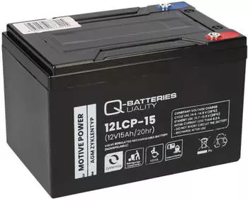 Q-Batteries 12LCP-15 12V 15Ah Blei Akku