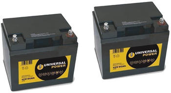 Universal Power Ersatzakku für Shoprider Power Chairs Jetstream L Rollstuhl 24V 2 x 12V 50Ah