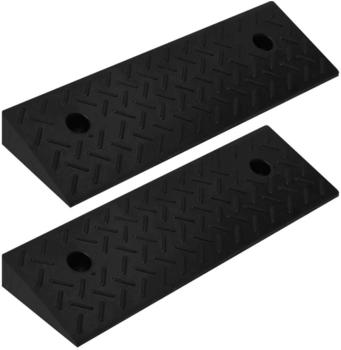 vidaXL Gummi Bordsteinrampen 50 x 17,5 x 5 cm (2 Stk.)