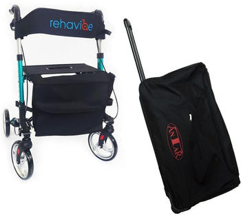 Antar Aluminium Rollator mit Transporttasche grün