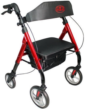 Antar Aluminium XL-Rollator rot-schwarz
