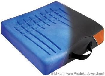 Queraltó Sitzkissen Viscoflex+ mit Schonbezug, Höhe: 8 cm, bis max. 110 kg, Dekubitus-Prophylaxe bis Grad III 45 x 42 cm