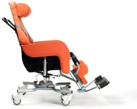 FabaCare Pflegerollstuhl mit Liegefunktion Altitude, Multifunktionsrollstuhl neigbar,