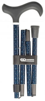 Ossenberg Carbonstock mit Derbygriff faltbar Rosendesign