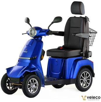 Veleco Gravis Mobilitätsroller mit verstellbarem Kapitänssitz blau