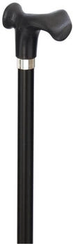 Gastrock Gehstock Comfort-Stock schwarz linke Hand