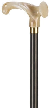 Ossenberg Leichtmetallstock marmorierter anatomischer Griff rechts schwarz