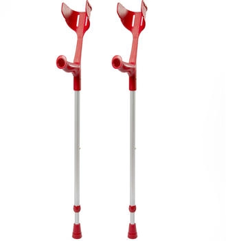 Pulox Magic-Soft Unterarmgehstütze mit Soft-Grip feuerrot 2 Stk.