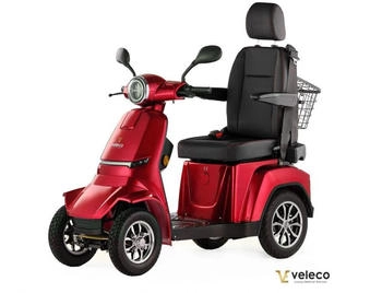 Veleco Gravis Mobilitätsroller mit verstellbarem Kapitänssitz rot
