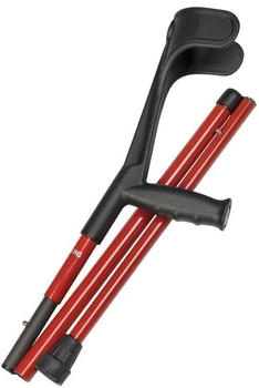 Ossenberg Reisest&uuml;tze aus Carbon mit Ergo Hartgriff faltbar h&ouml;henverstellbar rot