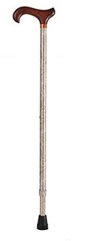 Queraltó Gehstock aus Aluminium, ausziehbar, Beige