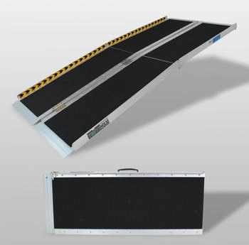 Trutzholm Rollstuhlrampe 2-Fach klappbar 213 cm grau schwarz