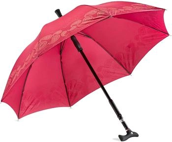 Ossenberg Stockschirm Twin mit Fritzgriff 105 cm Paisley bordeaux