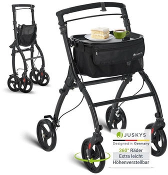 Juskys Indoor Rollator Aktiv schwarz