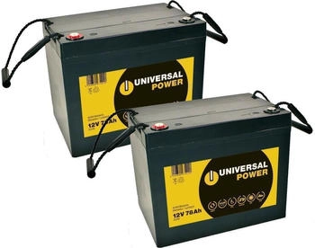 Universal Power Ersatzakku für Vermeiren Squod (6 kmh) Rollstuhl 24V 2 x 12V 75Ah