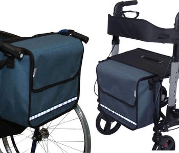 Seniori Rollator/Rollstuhl Tasche 5F. Blau Flex
