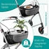 Aktivshop Wohnungsrollator mit Feststellbremse Aluminium-Rahmen & abnehmbares Tablett