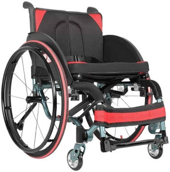 Antar Aktivrollstuhl leichter Faltrollstuhl mit 24&Prime; Sportr&auml;dern 45 cm