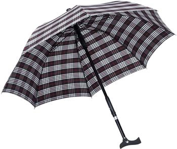 Ossenberg Stockschirm Twin 2-in-1 Gehstock & Regenschirm bis 100 kg sturmfest Softgriff