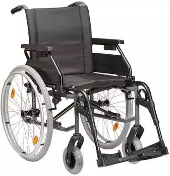 Dietz Standardrollstuhl Tomtar MR-S mit Kombiarmlehne PU mangan grey metallic SB 39 cm