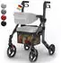 Eloneo 2in1 Rollstuhl Rollator Schwarz 1 St