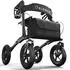 Eloneo Outdoor Rollator mit Luftbereifung inkl. Sitzfläche schwarz