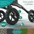 Eloneo Outdoor Rollator mit Luftbereifung inkl. Sitzfläche schwarz