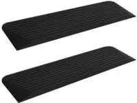 vidaXL Schwellenrampen 2 Stk. 110x32x3,8 cm Gummi