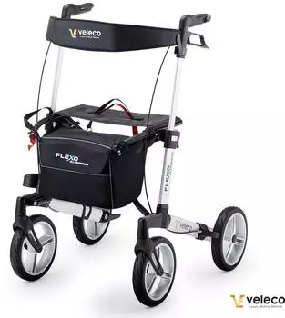 Veleco Flexo faltbarer Rollator 4-Rad, Aluminium (Flexo)