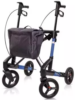 Topro Troja 5G Black Series Leichtgewicht-Rollator, ozeanblau, Größe S (114510)