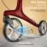 Eloneo Carbon Rollator faltbar mit Sitz, ultraleicht, rot, Größe L (24758)