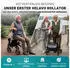 Helavo Aluminium Rollator faltbar mit Sitzfläche und Reisetasche leicht 8,3kg silber