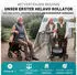 Helavo Aluminium Rollator faltbar mit Sitzfläche und Reisetasche leicht 8,3kg rot
