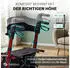Helavo Aluminium Rollator faltbar mit Sitzfläche und Reisetasche leicht 8,3kg rot