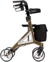 Rollator Bischoff & Bischoff Alevo Alu - faltbar - 6,5 kg - mit Tasche & R&uuml;ckengurt