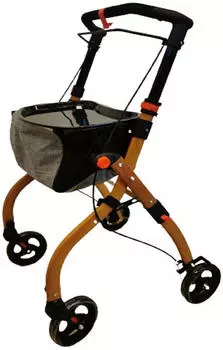 Antar Indoor Holzoptik Rollator braun