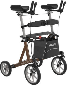 FabaCare Tiger Outdoor XXL Arthritis Rollator mit Schleifbremse anthrazit