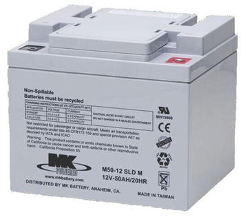 MK Powered Battery 12V 50Ah Rollstuhl Batterie AGM Bleiakku M50-12 SLD M