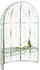 CLP Half-moon garden arch with bench