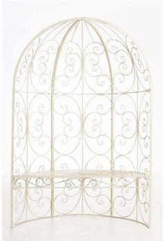CLP Half-moon garden arch with bench Creme