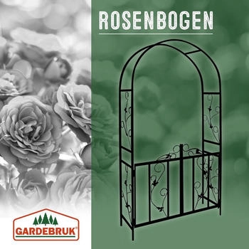 Gardebruk Rosenbogen Metall Model:1x Rosenbogen mit Tor Stil (1101553)
