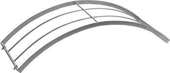 Dehner Halb-Rosenbogen frostbest&auml;ndig 70 x 40 x 40 cm Metall/galvanisiert dunkelgrau