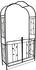 DEGAMO Rosenbogen MONTPELLIER 220x120cm mit Topforte Metall schwarz