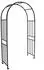DEGAMO Rosenbogen Versailles 220x120cm Metall schwarz Hammerschlagoptik (64700)